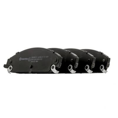 Image of 05137666AA, 05142558AA, 05142559AA, 05142559AB, 05175208AA Brake pad set BREMBO P 11 017 with acoustic wear warning without accessories