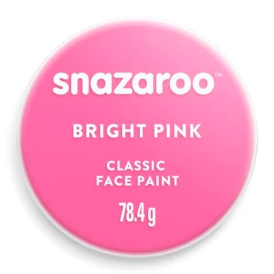 Image of Snazaroo Classic Face and Body Paint for Kids Adults, Bright Pink Colour, Water Based, Easily Washable, Non Toxic, Makeup, Painting Parties, Ages 3+