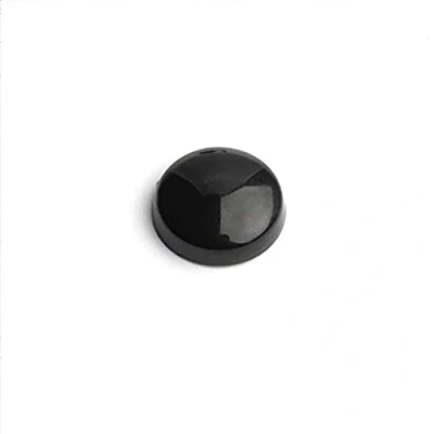 Image of Merriway BH05409 (25 Pcs) Plastidome 2 Piece Clip On No. 8 &amp; 10 Screw Covers, 15mm Diameter Black Pack of 25 Pieces