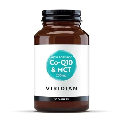 Image of Viridian Co Q10 &amp; MCT 200mg 30 Capsules High Potency Blend and Enhanced Absorption Expertly Formulated with 100% Active Ingredients