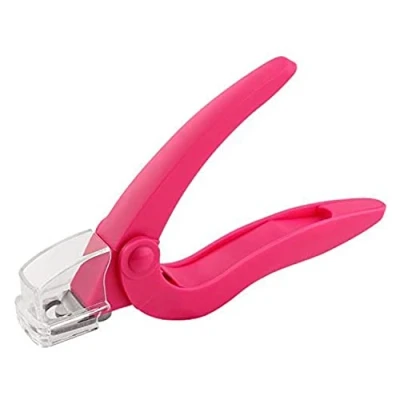 Image of AMOS False Nails Clipper Acrylic UV Gel Fake Artificial Tips Edge Cutter Professional Nail Art Manicure Tool with Tip Trapper