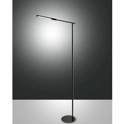 Image of Ideal LED Integrated Floor Lamp Black Glass