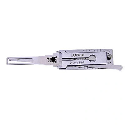 Image of QiDAi HU83 v.3 2 in 1 Lock Pick and Decoder Tool,Pick Kit for Cars,Auto Ignition Door Open Tool
