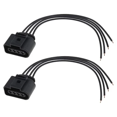Image of ECSiNG 2PCS Car 4 Pin Ignition Coil Connector Plug Wiring Harness 1J0973724 Compatible with Audi Skoda Automotive Parts