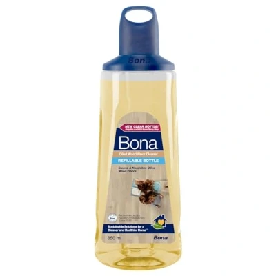 Image of Bona Premium Spray Mop Cartridge, Oiled Wood Floor Cleaner, for Wooden Floors, 850ml