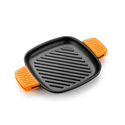 Image of BRA Efficient Iron Square Grill with Stripes, 24 cm