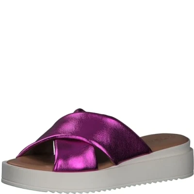 Image of Tamaris Women&#039; 1 27214 42 Loafer, Fuxia Metallic, 3.5 UK