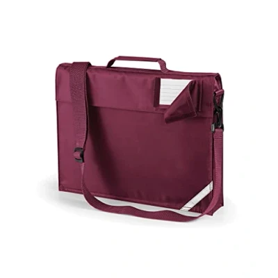Image of JUNIOR BOOK BAG SCHOOL WITH STRAP 5 COLOURS (BURGUNDY)