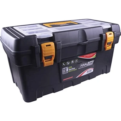 Image of Eco Master Series tool boxes With removable tote tray and organiser compartments built into the lid. sturdy plastic catches carrying handle (19 Inch)