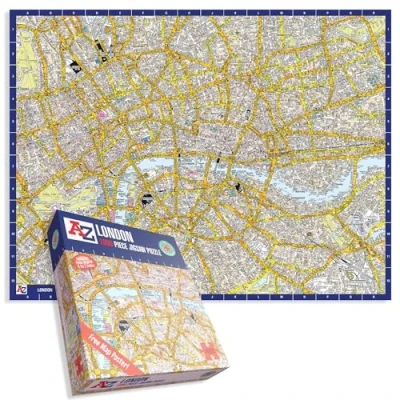 Image of A to Z Map of London jigsaw Puzzle For Adults 1000 Piece Gift Puzzles,