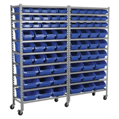 Image of Sealey Mobile Bin Storage System 72 Bins