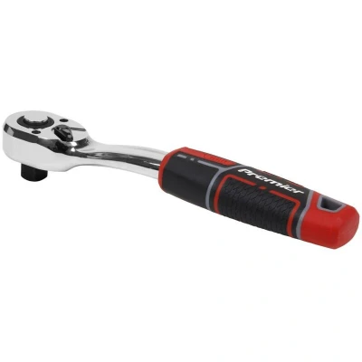Image of Sealey Premier Ratchet Wrench 1/2"Sq Drive Offset Pear Head with Flip Reverse