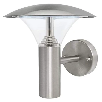 Image of Long Life Lamp Company Modern LED Outdoor Garden Wall Light Stainless Steel Cool White ZLC040CW Mains Powered 240v