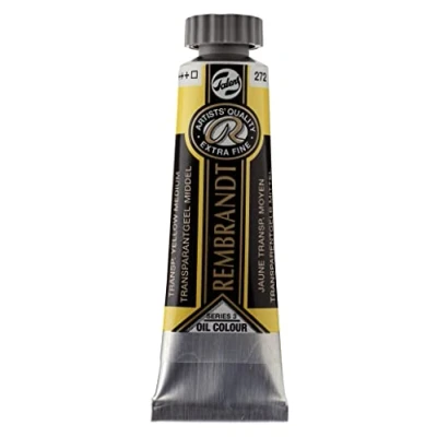 Image of Rembrandt Oil Colour Tube 15 ml Transparent Yellow Medium 272