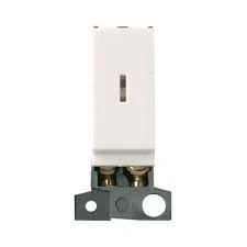 Image of Click MiniGrid 10AX 13A DP Resistive Keyswitch Module Polar White