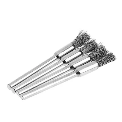 Image of 4Pcs 5mm Steel Wire Brushes Polishing Wheel Brush For Tools Brushed Burr Set Mechanic