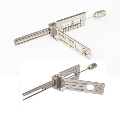 Image of 1 Piece SS005 Great Dimple Kaba Lock Pick and Decoder Tool with SS004 for Smiley Semi circulaire Door Lock, Positioning Opening Tool, Professional Locksmith Tools