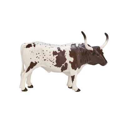 Image of MOJO Texas Longhorn Bull FigurineHand Painted Toy Figure Farmland Collection True to Life &amp; Highly Detailed Designed in UK
