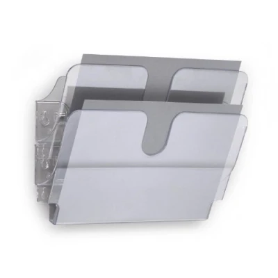 Image of Durable FlexiPlus 2 1709014400 Literature Holder with Compartments A4 Landscape Transparent