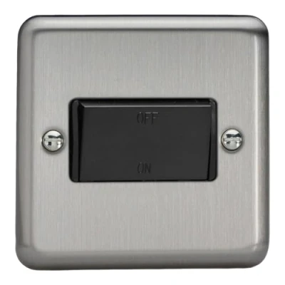 Image of Varilight Fan Isolating Switch (3 Pole) Matt Chrome XSFIB