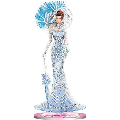 Image of Uoicern DIY Diamonds Painting Ornaments Handmade Elegant Lady Desk Mosaic Ornament Art Crafts Single Sided Special Shaped Drill Home Decoration
