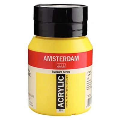 Image of Amsterdam Standard Series Acrylic Jar 500 ml Primary Yellow 275 (17722752)