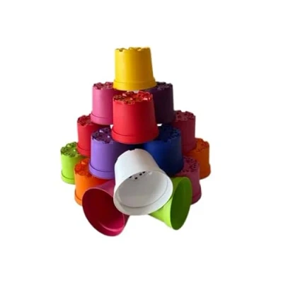 Image of 2 Litre Coloured Plant Pots/Flowerpots (x20)