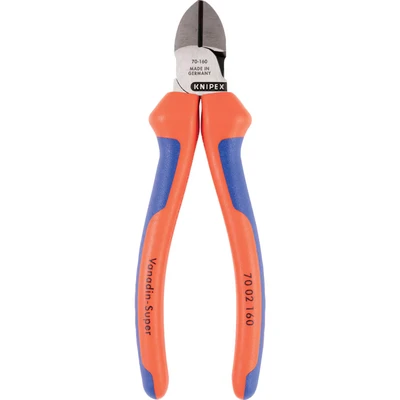 Image of Knipex Diagonal Cutting Pliers 160mm (2019 Model) Red/ Blue