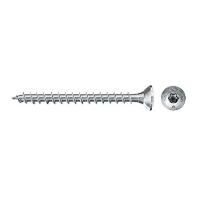 Image of fischer 500 x Chipboard Screws Power Fast II 3.0 20 Countersunk Head with Inner Star TX Fully Threaded Galvanised Blue Passivated (Item No. 670007)