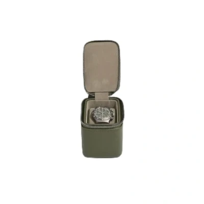 Image of Stackers Olive Green Small Zipped Watch Box