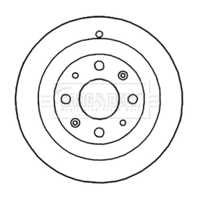 Image of Borg &amp; Beck Brake Drum Fits: Vauxhall Corsa 06