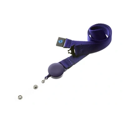 Image of 20mm Badge Reel Lanyard with Safety Breakaway (Purple)