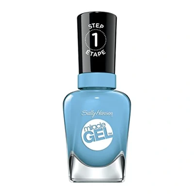 Image of Sally Hansen Miracle Gel 679 Nail Polishes (Women, digi teal, Bottle, Butyl Acetate, Ethyl nitrocelluloses, Acetyl tributyl Citrate, Isopropyl Alcohol, tosylamide)