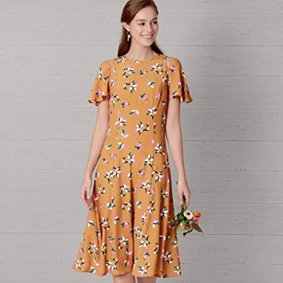 Image of New Look Sewing Pattern N6652 Misses&#039; Fit &amp; Flared Dress with Length Sleeve Variations, UN6652A