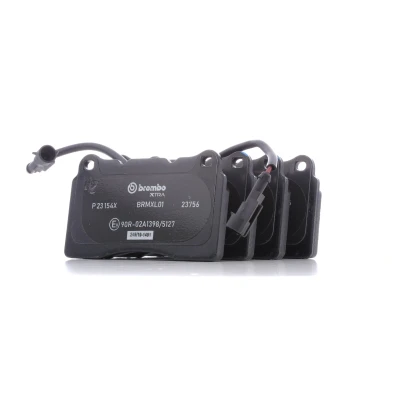 Image of 77366389 Brake pad set BREMBO P 23 154X incl. wear warning contact without accessories ALFA ROMEO: Giulietta Hatchback
