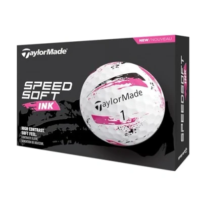 Image of TaylorMade TM24 SpeedSoft Ink PNK GLB dz, White/Pink