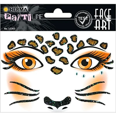 Image of HERMA 15303 Face Art Sticker, Halloween, Witch, 12 x 12.7 0.2 cm