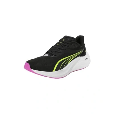 Image of PUMA Women&#039;s Electrify Nitro 4 WN Road Running Shoe, Black Yellow Alert, 8.5 UK