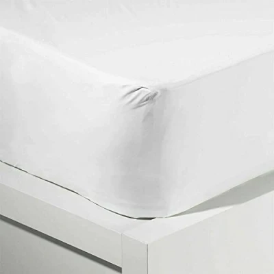 Image of New Waterproof Mattress Protector Cover Fitted Sheet Bed Vinyl Plastic (Double)