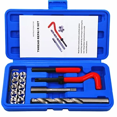 Image of BestsQ Metric Thread Repair Kit M12 x 1.0MM Compatible Hand Tool Set for Auto Repairing (M12 1.0)