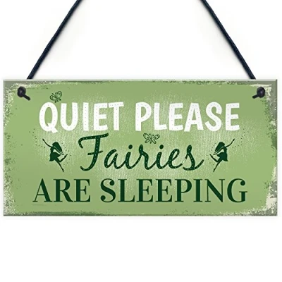 Image of RED OCEAN Quiet Please Novelty Hanging Plaque SummerHouse Sign Garden Shed Mum Grandma Nan Home Decor Gift