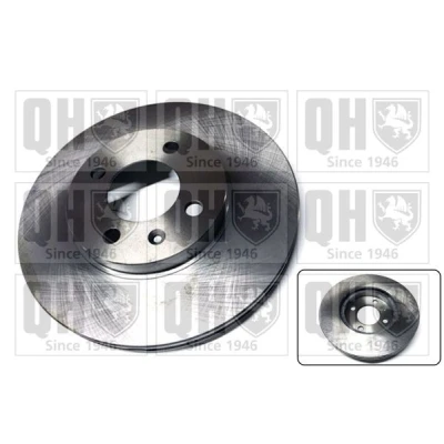 Image of 321615301D Brake disc QUINTON HAZELL BDC3605 256mm 19,9mm 4 100mm Vented VOLKSWAGEN: GOLF 3, Lupo / 3L, 2, SEAT: Ibiza Arosa