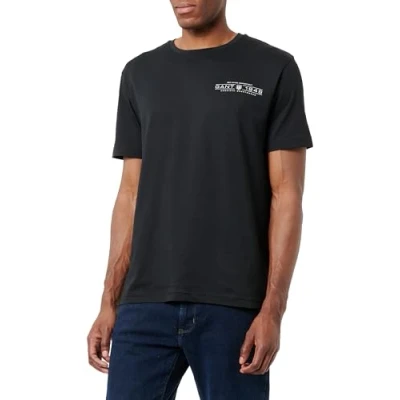 Image of GANT Printed Graphic Basic Tshirt, Men&#039;s, Size: Medium, Black