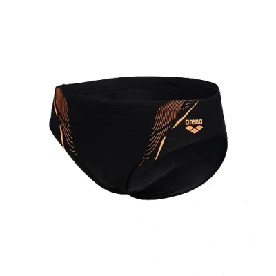 Image of Arena Performance Men&#039;s Graphic Swim Briefs, 30, Black NESPOLA