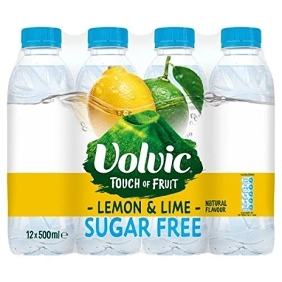 Image of Volvic Touch of Fruit Sugar Free Lemon &amp; Lime 12 x 500ml