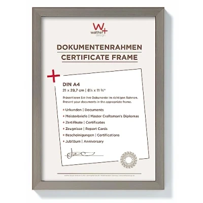 Image of walther Design Photo Frame Steel 21 x 29,7 cm (DIN A4) Construction JK130D