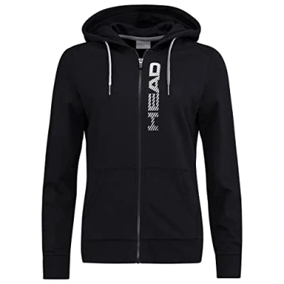 Image of HEAD Women&#039;s Club Greta Hoodie FZ Hooded Sweatshirt, Black, Small