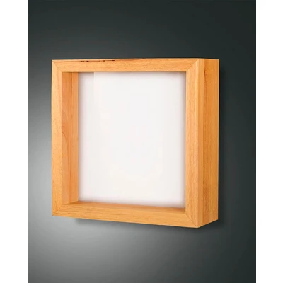 Image of Window Integrated LED Wall Light Oak Glass