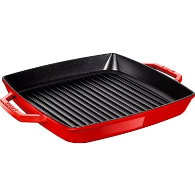 Image of STAUB Cast Iron Pan with two handles, Suitable for induction, 28 x cm, Red
