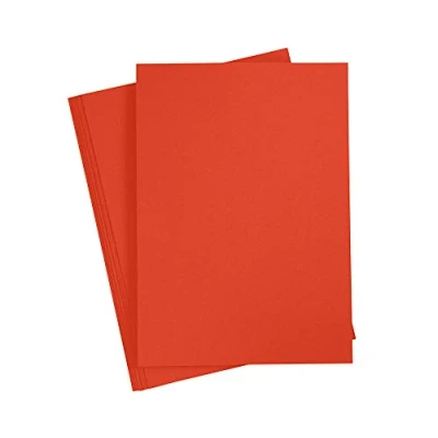 Image of 20 Pillar Box Red A4 180gsm Card Sheets for Crafts
